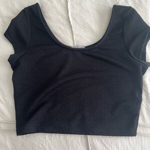 Charlotte Russe Black crop top